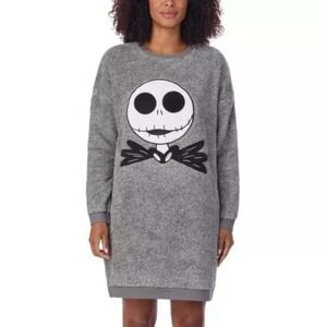 Disney Ladies' Lounge Nightmare Before Christmas‎ Plush Nightgown Small NWT